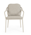 Krzesło ogrodowe z podłokietnikami Edvige piaskowy