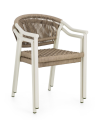Krzesło ogrodowe z podłokietnikami Canarias piaskowy