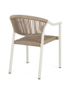 Krzesło ogrodowe z podłokietnikami Canarias piaskowy