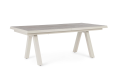 Rozkładany stół jadalniany do ogrodu Krion piaskowy 205-265x103