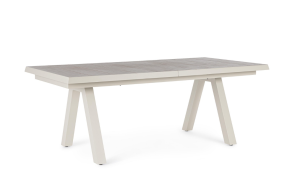 Rozkładany stół jadalniany do ogrodu Krion piaskowy 205-265x103