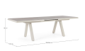 Rozkładany stół jadalniany do ogrodu Krion piaskowy 205-265x103