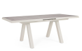 Rozkładany stół jadalniany do ogrodu Krion piaskowy 163-205x93