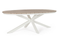 Owalny stół jadalniany do ogrodu Zelmar 218 piaskowy