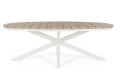 Owalny stół jadalniany do ogrodu Zelmar 218 piaskowy