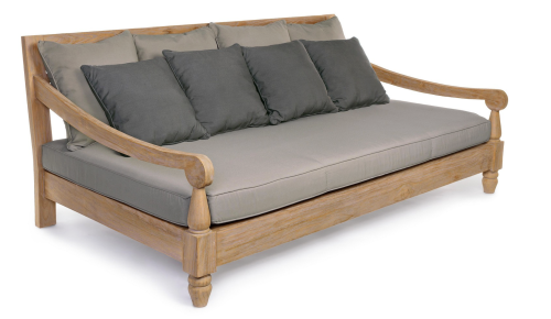 Łóżko ogrodowe Bali ciemny beż