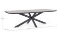 Stół ogrodowy Isacco 240 antracytowy