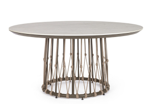 Stół ogrodowy okrągły Lanai Ø 150 cm kawowy