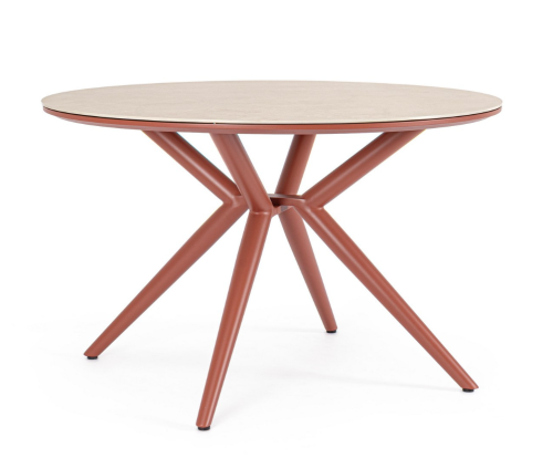 Stół ogrodowy okrągły Cabas Ø 120 cm terra