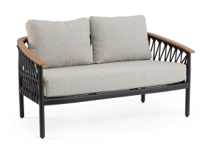 Sofa ogrodowa 2-osobowa Fenix antracytowy 