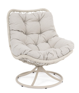 Fotel ogrodowy obrotowy Azores piaskowy