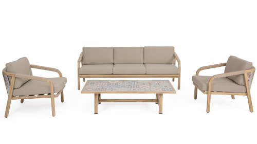 Zestaw mebli ogrodowych Kalimera naturalny
