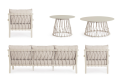 Zestaw mebli ogrodowych Lanai piaskowy