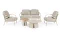 Zestaw mebli ogrodowych Edvige piaskowy