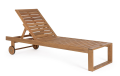 Leżak ogrodowy Danubio z drewna akacjowego