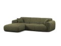 Sofa narożna 4-osobowa Molino zielony szenil