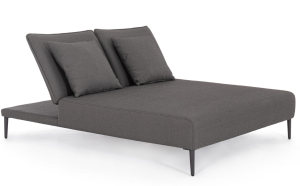 Podwójne łóżko ogrodowe Viper antracytowy