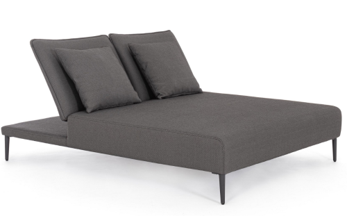 Podwójne łóżko ogrodowe Viper antracytowy