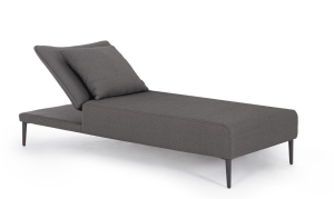 Łóżko ogrodowe pojedyncze Viper antracytowy