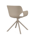 Krzesło Lennon z podłokietnikami szary