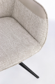 Krzesło obrotowe Isotta z podłokietnikami beżowe