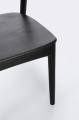 Krzesło Miley z drewna tekowego czarne