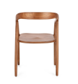 Krzesło z podłokietnikami Dotty z drewna tekowego 