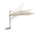 Nowoczesny parasol ogrodowy Saragozza piaskowy 3x3