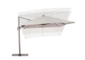 Nowoczesny parasol ogrodowy Saragozza piaskowy 3x4