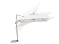 Nowoczesny parasol ogrodowy Saragozza szary 3x4