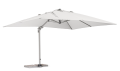 Nowoczesny parasol ogrodowy Saragozza szary 3x4