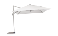 Nowoczesny parasol ogrodowy Saragozza szary 3x4