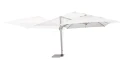 Nowoczesny parasol ogrodowy Saragozza szary 3x4