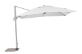 Nowoczesny parasol ogrodowy Saragozza szary 3x3