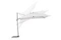 Nowoczesny parasol ogrodowy Saragozza szary 3x3