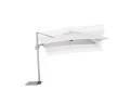 Nowoczesny parasol ogrodowy Saragozza szary 3x3