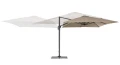 Nowoczesny parasol ogrodowy boczny Porto 3x4 beżowy