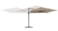 Nowoczesny parasol ogrodowy boczny Porto 3x3 beżowy