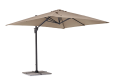 Nowoczesny parasol ogrodowy boczny Porto 3x3 beżowy