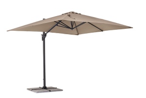 Nowoczesny parasol ogrodowy boczny Porto 3x3 beżowy