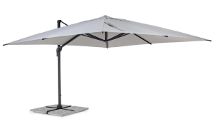 Parasol ogrodowy boczny Ines 4x4 jasnoszary