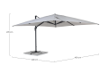 Parasol ogrodowy boczny Ines 4x4 jasnoszary