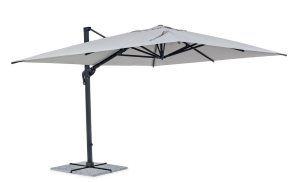 Parasol ogrodowy boczny Ines 3x4 jasnoszary