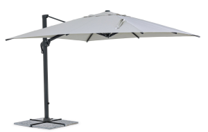 Parasol ogrodowy boczny Ines 3x3 jasnoszary