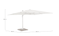 Nowoczesny parasol ogrodowy boczny Vega 3x4 biały