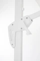 Nowoczesny parasol ogrodowy boczny Vega 3x3 biały