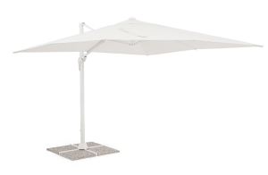 Nowoczesny parasol ogrodowy boczny Vega 3x3 biały