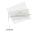 Nowoczesny parasol ogrodowy boczny Eden 3x3 biały