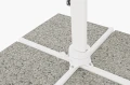 Nowoczesny parasol ogrodowy boczny Eden 3x3 biały