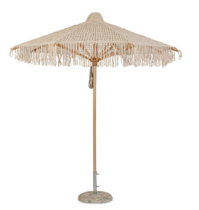 Parasol ogrodowy Macramé Ø 2,5 m z drewna bukowego